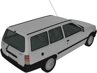 Opel Kadett Caravan (1991) 3D Model preview
