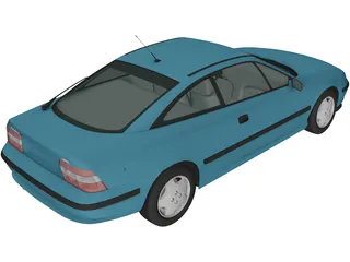 Opel Calibra (1990) 3D Model preview