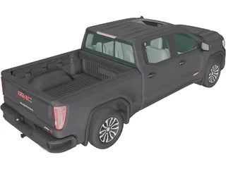 GMC Sierra 1500 Crew Cab (2019) 3D Model preview