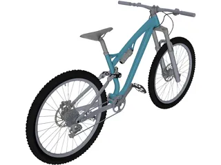 Trail Bike 3D Model preview