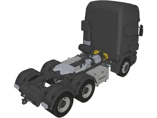Scania 6x4 3D Model preview