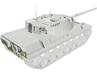 Leopard 1 3D Model preview