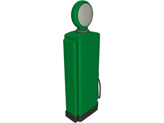Gas Pump 3D Model preview