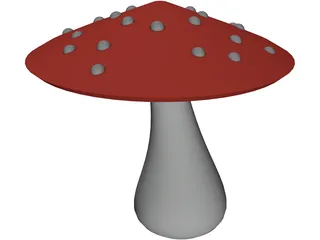 Magic Mushroom 3D Model preview