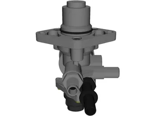 High pressure car fuel pump 3D Model preview