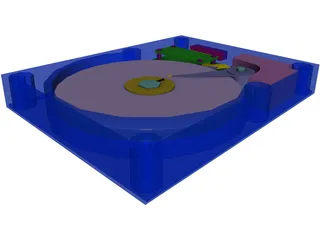 HDD 3.5 Inch 3D Model preview