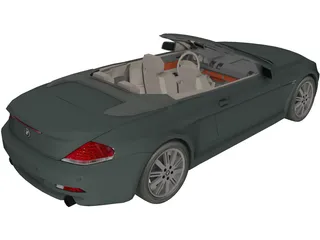 BMW 645i Convertible 3D Model preview