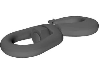 Crosby Shank Hook 3D Model preview