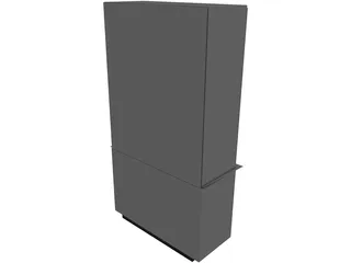 Cabinet Wall 3D Model preview