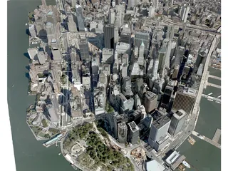 New York City Lower Manhattan 3D Model preview