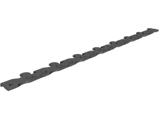 Chain Saw Teeth 3D Model preview