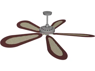Ceiling Fan Fancy 3D Model preview