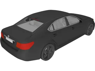 Lexus LS460 3D Model preview