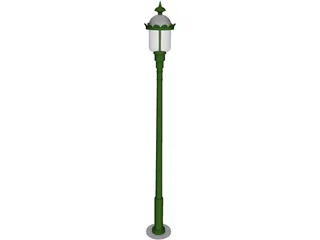 Classic Street Light 3D Model preview