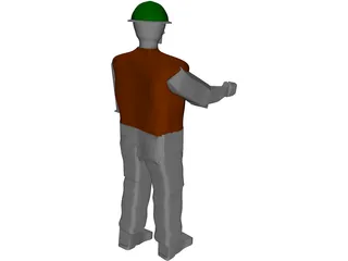 Working Man 3D Model preview