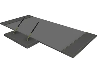 Desk Pad Set 3D Model preview