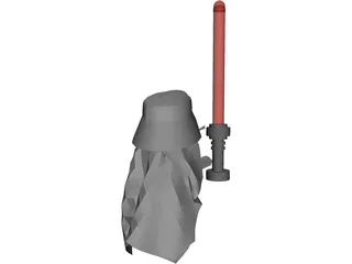 Lego Darth Vader 3D Model preview