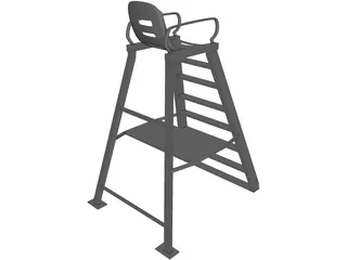 Tennis Chair 3D Model preview