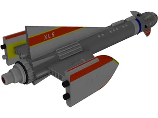 Fireball XL5 3D Model preview