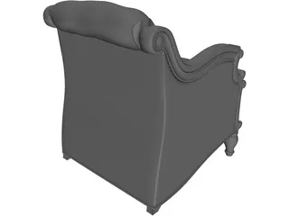 Colonial Chair 3D Model preview