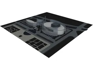 Office Future Concept 3D Model preview