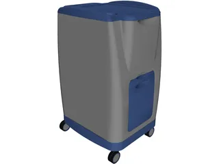 Bedside Cabinet 3D Model preview