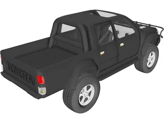 Toyota Hilux [Tuned] 3D Model preview