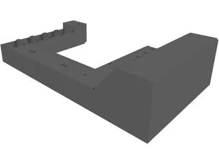 Case Wall 3D Model preview