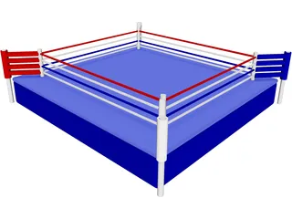 Boxing Ring 3D Model preview