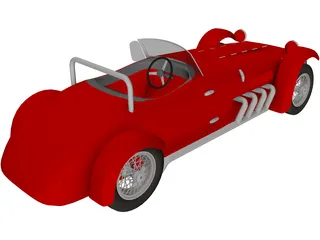 Kurtis 500 (1954) 3D Model preview