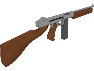 Old School Rifle 3D Model preview