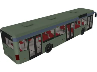 City Bus 3D Model preview