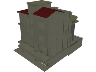 Rural House 3D Model preview