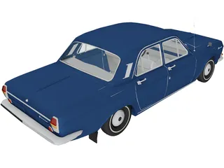GAZ-24 Volga 3D Model preview