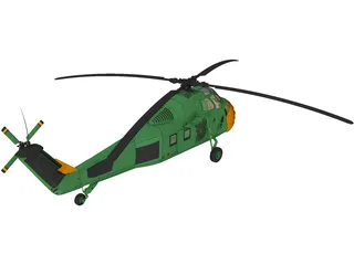 Sikorsky UH-34 Choctaw 3D Model preview