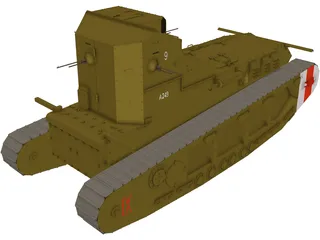Whippet Tank 3D Model preview