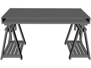Desk IKEA 3D Model preview