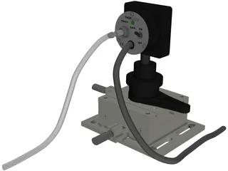 Si Detector 3D Model preview