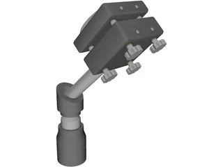 Adjustable Optical Mirror 3D Model preview