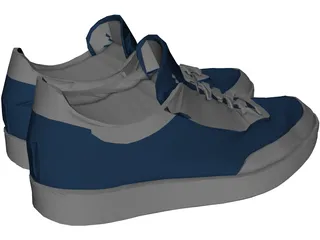 Mens shoes 3D Model preview