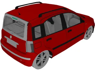 Fiat Panda (2005) 3D Model preview