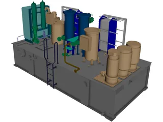 Oil Module 3D Model preview