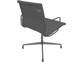 Charles Eames Aluminum Office Ball Chair 3D Model preview