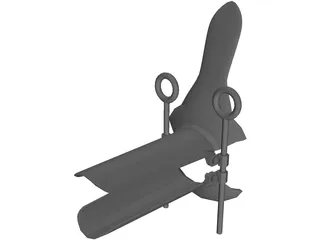 Gynecological Speculum 3D Model preview