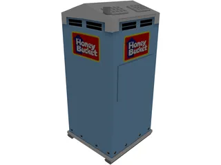 Dixy Toilet 3D Model preview