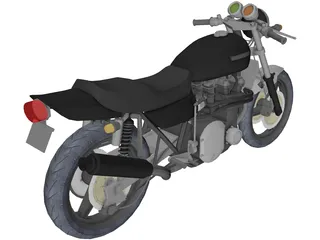 Kawasaki Z900 3D Model preview