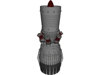 Jet Engine 3D Model preview