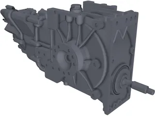 Hewland LD200 Gearbox 3D Model preview