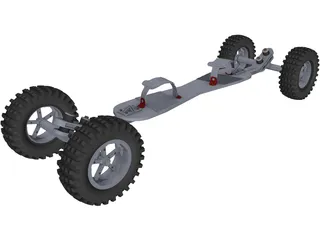 Mountainboard 3D Model preview