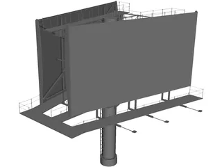 Billboard 3D Model preview